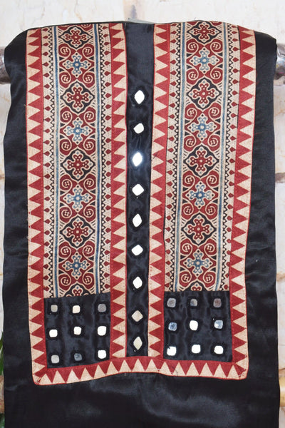 Mashru Silk Patchwork Kurtis Plus Size