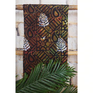Multicolour Batik Designer Cotton Kurti Fabric