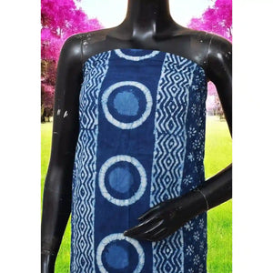 Indigo Mirror Work Kurti Fabric