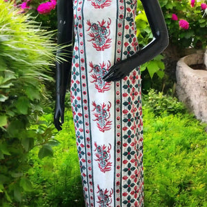 Jaipuri Block Print Designer Kurti in cotton with vibrant handcrafted motifs – SS Ethnics