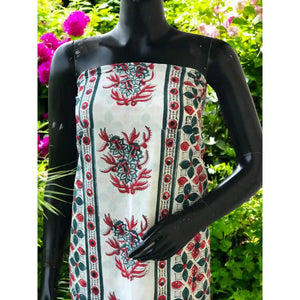 Jaipuri Block Print Designer Kurti in cotton with vibrant handcrafted motifs – SS Ethnics