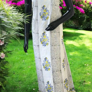 Jaipuri Block Print Designer Kurti in cotton with vibrant handcrafted motifs – SS Ethnics