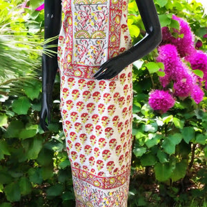 Jaipuri Block Print Designer Kurti in cotton with vibrant handcrafted motifs – SS Ethnics