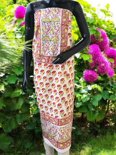 Jaipuri Block Print Designer Kurti in cotton with vibrant handcrafted motifs – SS Ethnics