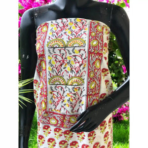 White Jaipuri Cotton Designer Kurti