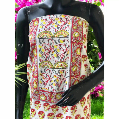 Jaipuri Block Print Designer Kurti in cotton with vibrant handcrafted motifs – SS Ethnics