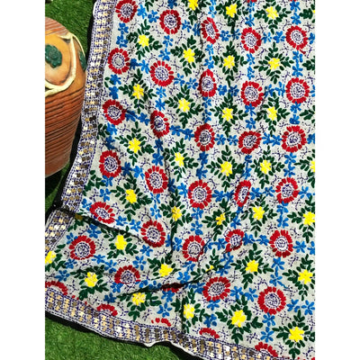 Phulkari Hand Embroidered Dupatta