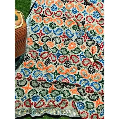 Phulkari Hand Embroidered Dupatta