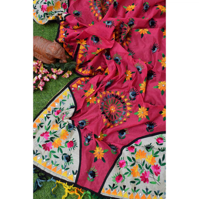 Phulkari Hand Embroidered Dupatta