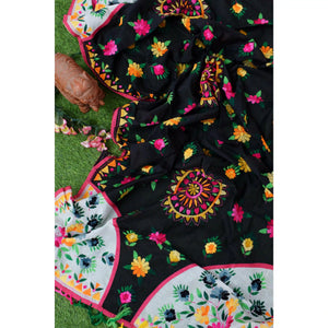 Phulkari Hand Embroidered Dupatta