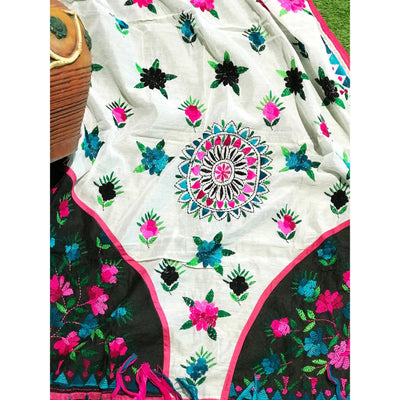 Phulkari Hand Embroidered Dupatta