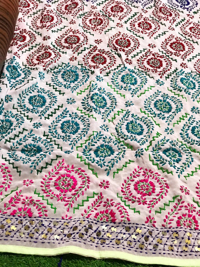 Phulkari Hand Embroidered Dupatta