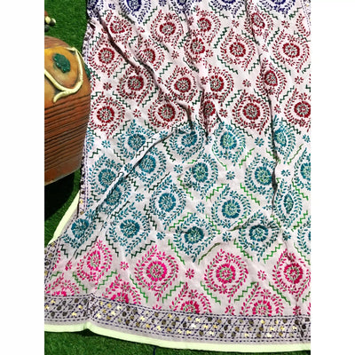 Phulkari Hand Embroidered Dupatta