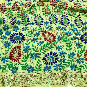 Phulkari Hand Embroidered Dupatta