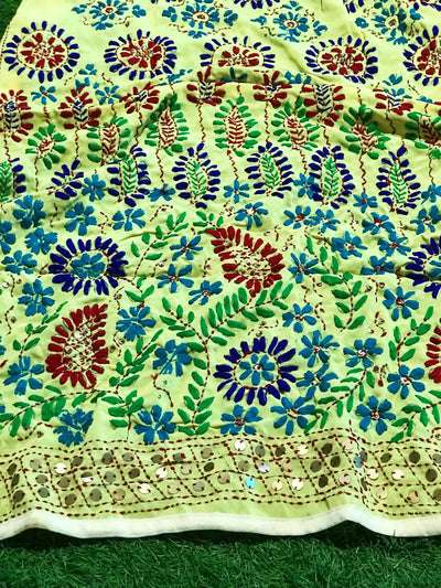 Phulkari Hand Embroidered Dupatta