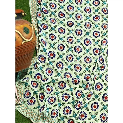 Phulkari Hand Embroidered Dupatta