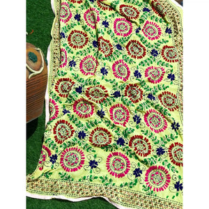 Phulkari Hand Embroidered Dupatta