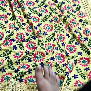 Phulkari Hand Embroidered Dupatta