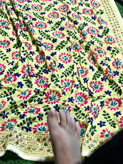 Phulkari Hand Embroidered Dupatta