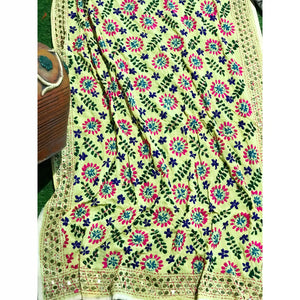 Phulkari Hand Embroidered Dupatta