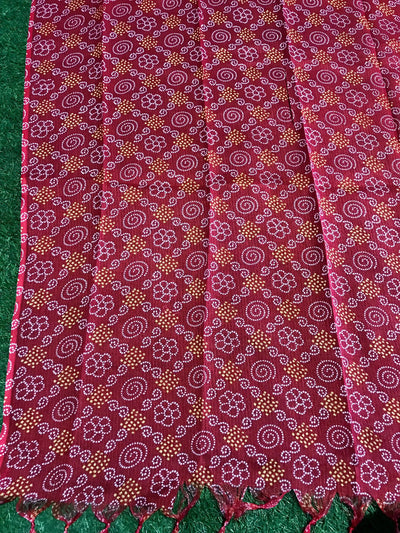 Rajasthani Kota Dupatta with Bandhani & Leheriya Designs