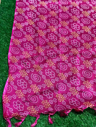 Rajasthani Kota Dupatta with Bandhani & Leheriya Designs