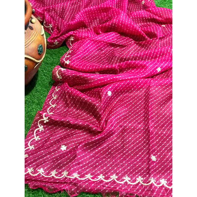 Rajasthani Kota Dupatta with Bandhani & Leheriya Designs