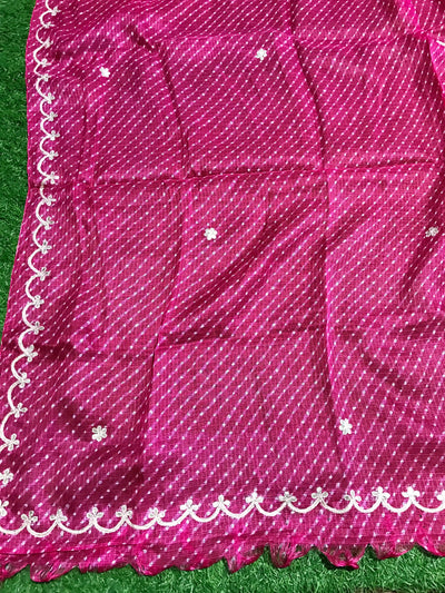 Rajasthani Kota Dupatta with Bandhani & Leheriya Designs