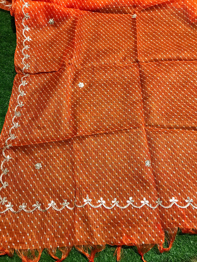 Rajasthani Kota Dupatta with Bandhani & Leheriya Designs