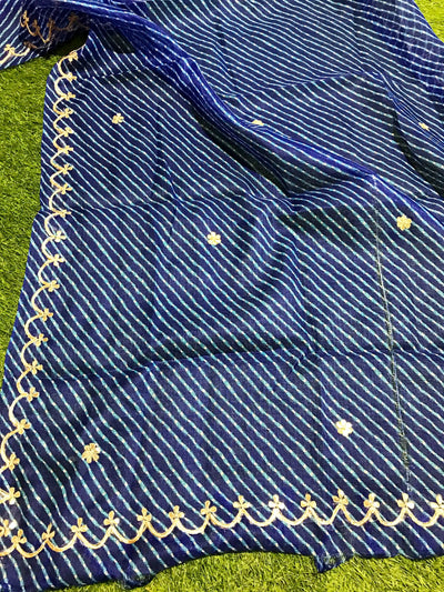 Rajasthani Kota Dupatta with Bandhani & Leheriya Designs