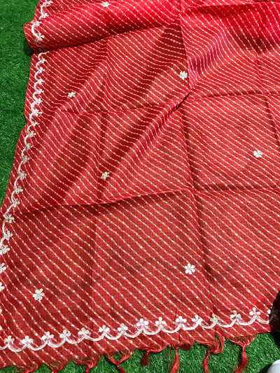 Rajasthani Kota Dupatta with Bandhani & Leheriya Designs