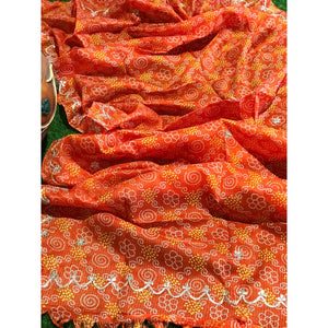 Rajasthani Kota Dupatta with Bandhani & Leheriya Designs