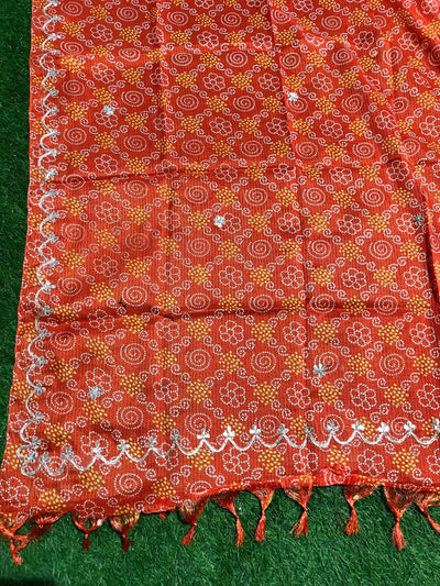 Rajasthani Kota Dupatta with Bandhani & Leheriya Designs
