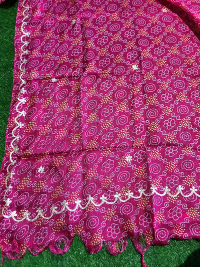 Rajasthani Kota Dupatta with Bandhani & Leheriya Designs