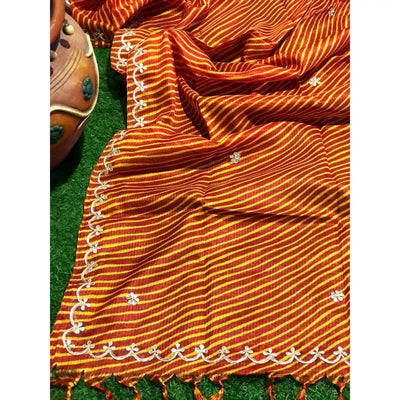 Rajasthani Kota Dupatta with Bandhani & Leheriya Designs