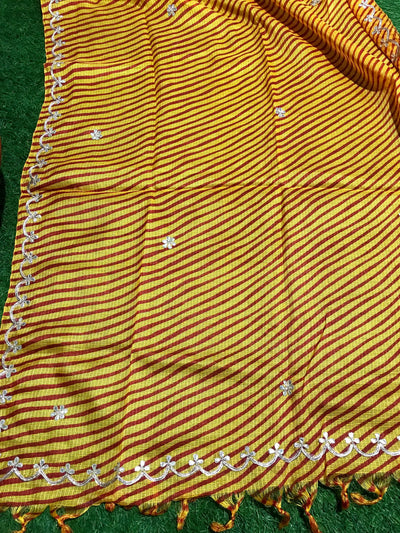 Rajasthani Kota Dupatta with Bandhani & Leheriya Designs
