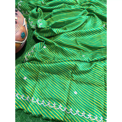 Rajasthani Kota Dupatta with Bandhani & Leheriya Designs