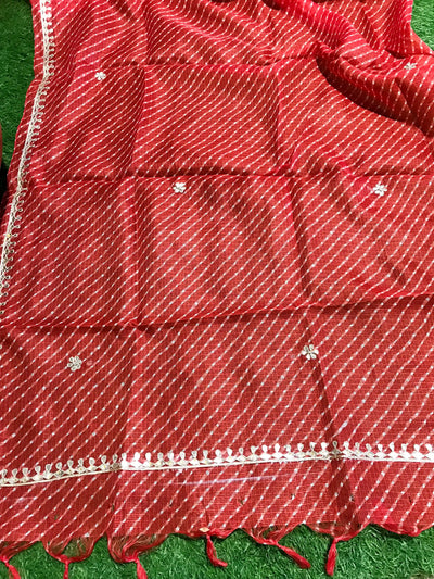 Rajasthani Kota Dupatta with Bandhani & Leheriya Designs
