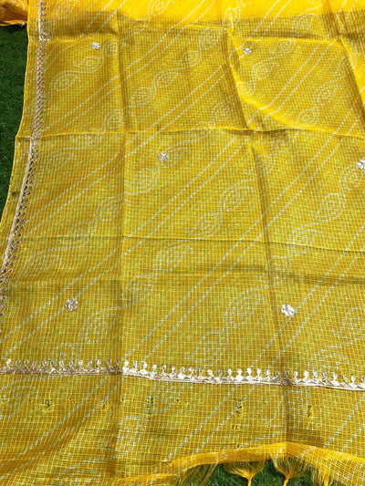 Rajasthani Kota Dupatta with Bandhani & Leheriya Designs
