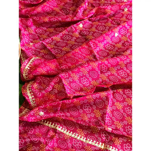 Rajasthani Kota Dupatta with Bandhani & Leheriya Designs