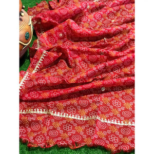 Rajasthani Kota Dupatta with Bandhani & Leheriya Designs