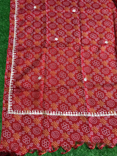 Rajasthani Kota Dupatta with Bandhani & Leheriya Designs