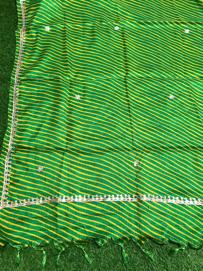 Rajasthani Kota Dupatta with Bandhani & Leheriya Designs