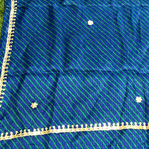 Rajasthani Kota Dupatta with Bandhani & Leheriya Designs