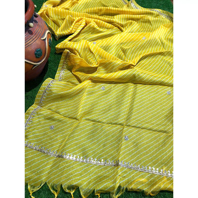 Rajasthani Kota Dupatta with Bandhani & Leheriya Designs