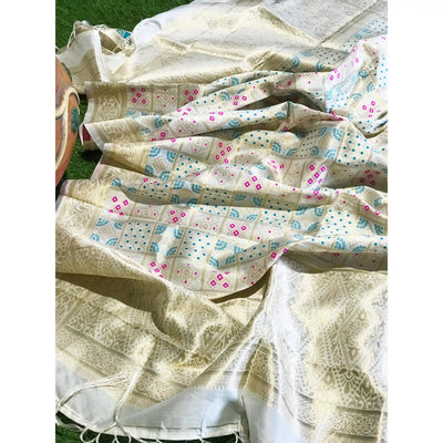 Banarasi Art Silk Dupatta – Elegant Powerloom Dupatta in 2.5m Length