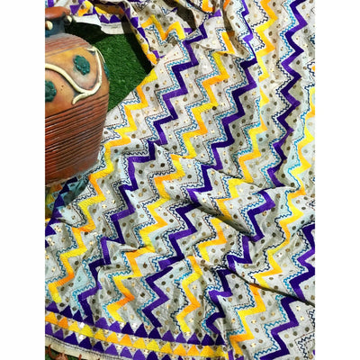 Phulkari Hand Embroidered Dupatta