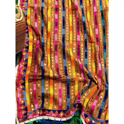 Phulkari Hand Embroidered Dupatta