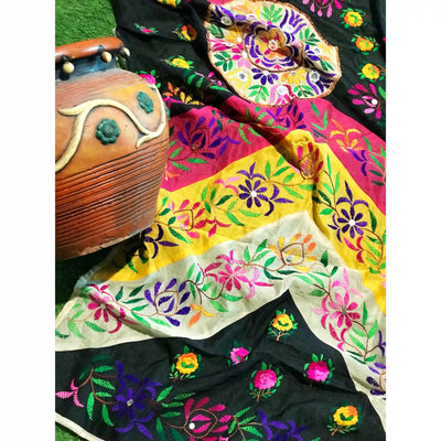Phulkari Hand Embroidered Dupatta