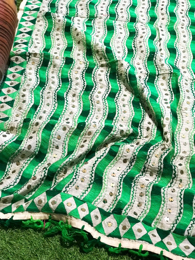 Phulkari Hand Embroidered Dupatta